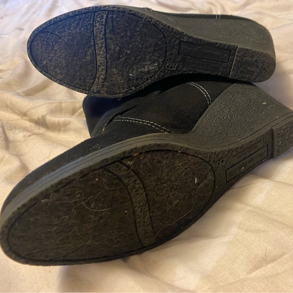 American Eagle ankle boot wedge heel size 6 black - Picture 4 of 8